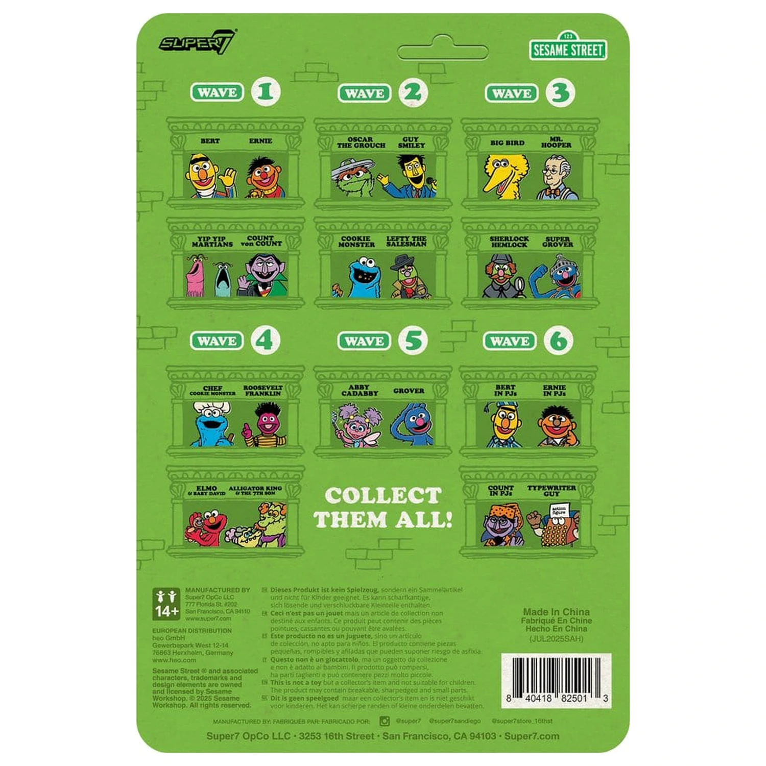 Sesame Street ReAction figura Typewriter Guy visine 6 cm (val 06) fotografija proizvoda