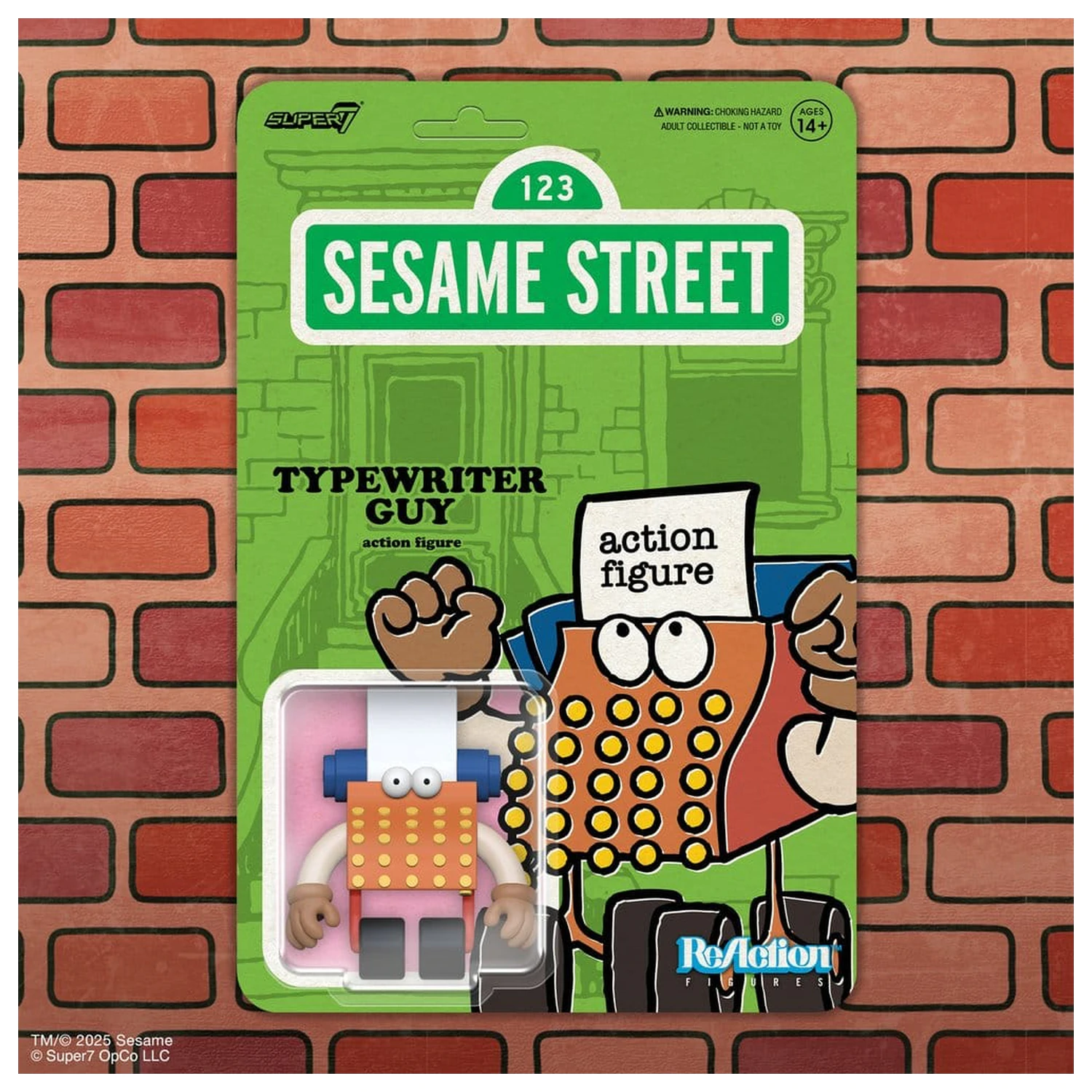 Sesame Street ReAction figura Typewriter Guy visine 6 cm (val 06) fotografija proizvoda