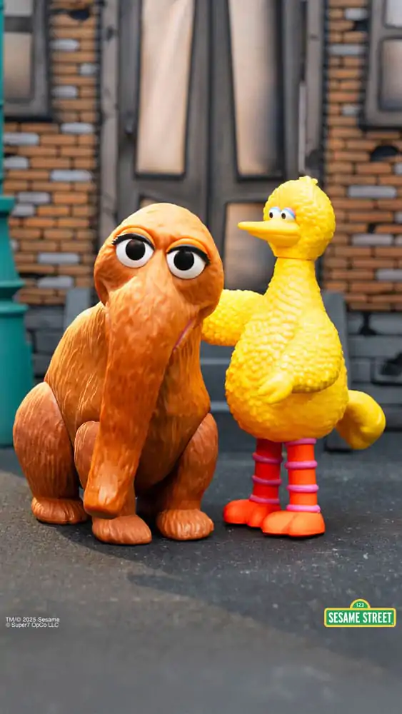 Sesame Street ReAction akcijske figure 2-Pack Big Bird and Mr. Snuffleupagus 10 cm fotografija proizvoda