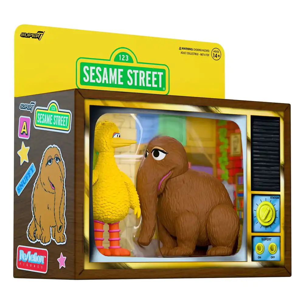 Sesame Street ReAction akcijske figure 2-Pack Big Bird and Mr. Snuffleupagus 10 cm fotografija proizvoda