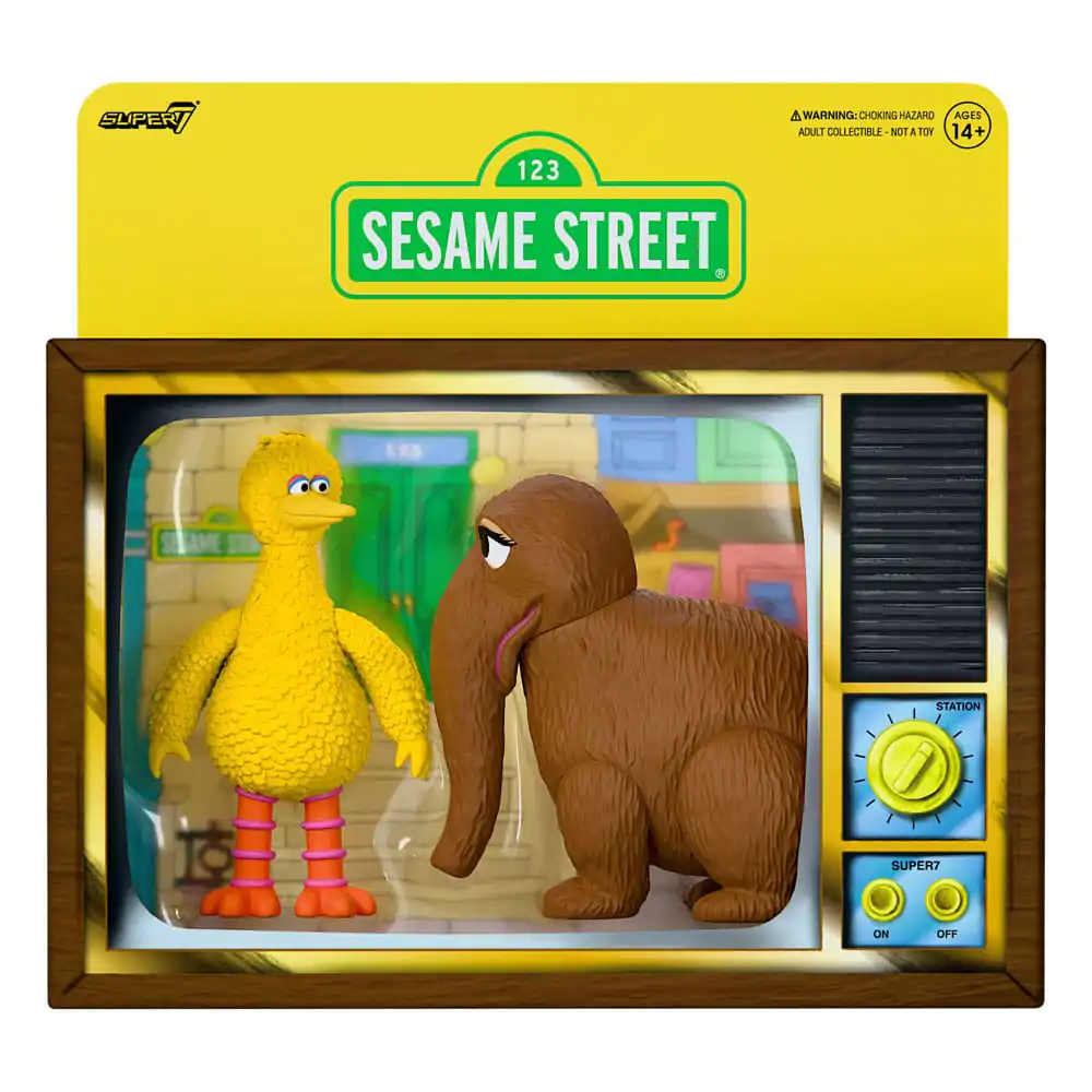 Sesame Street ReAction akcijske figure 2-Pack Big Bird and Mr. Snuffleupagus 10 cm fotografija proizvoda