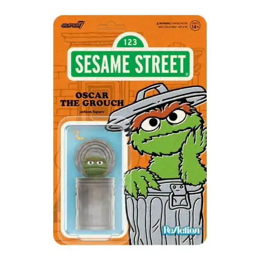 Sesame Street ReAction akcijska figura Wave 02 Oscar the Grouch 10 cm fotografija proizvoda