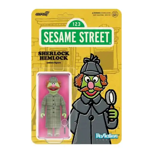 Sesame Street ReAction akcijska figura Wave 03 Sherlock Hemlock 10 cm fotografija proizvoda