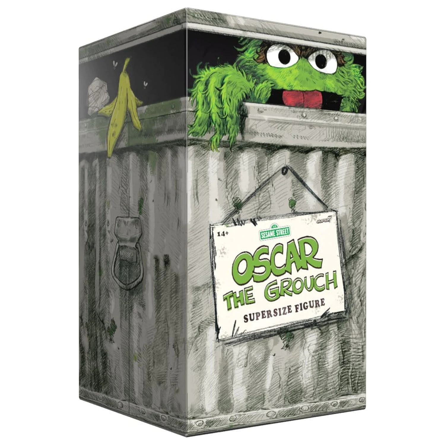 Sesame Street SuperSize vinilna figura Oscar The Grouch fotografija proizvoda