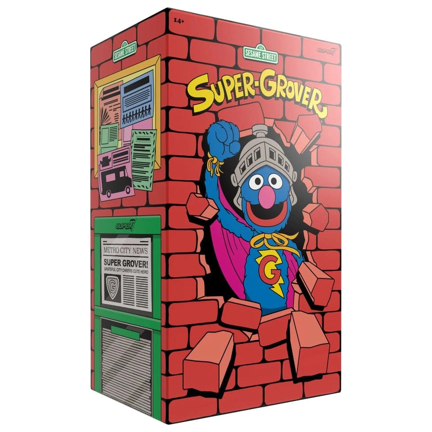 Sesame Street Supersize Vinilna Figura Super Grover 36 cm fotografija proizvoda