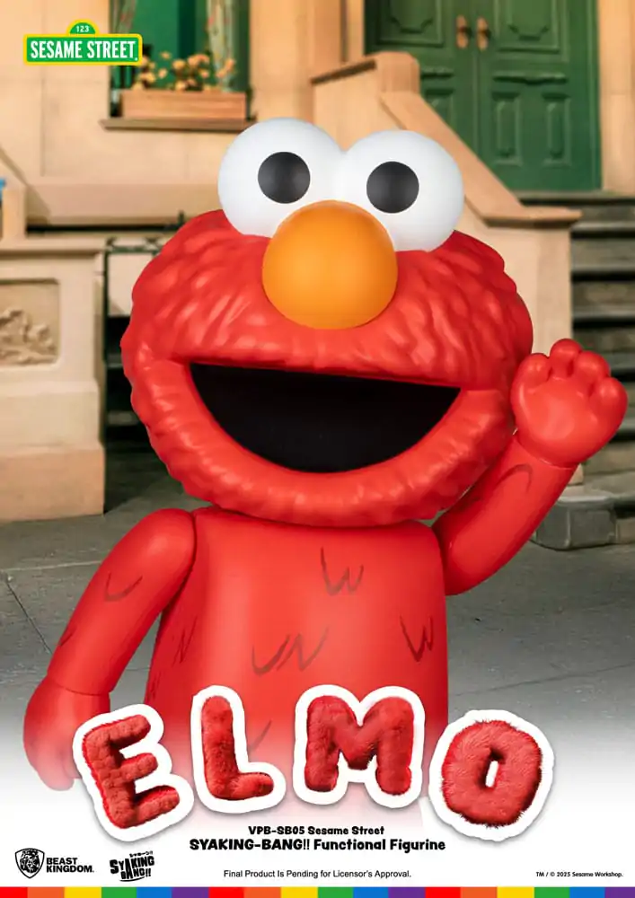Sesame Street Syaking Bang Vinyl kasica prasica Elmo 47 cm fotografija proizvoda