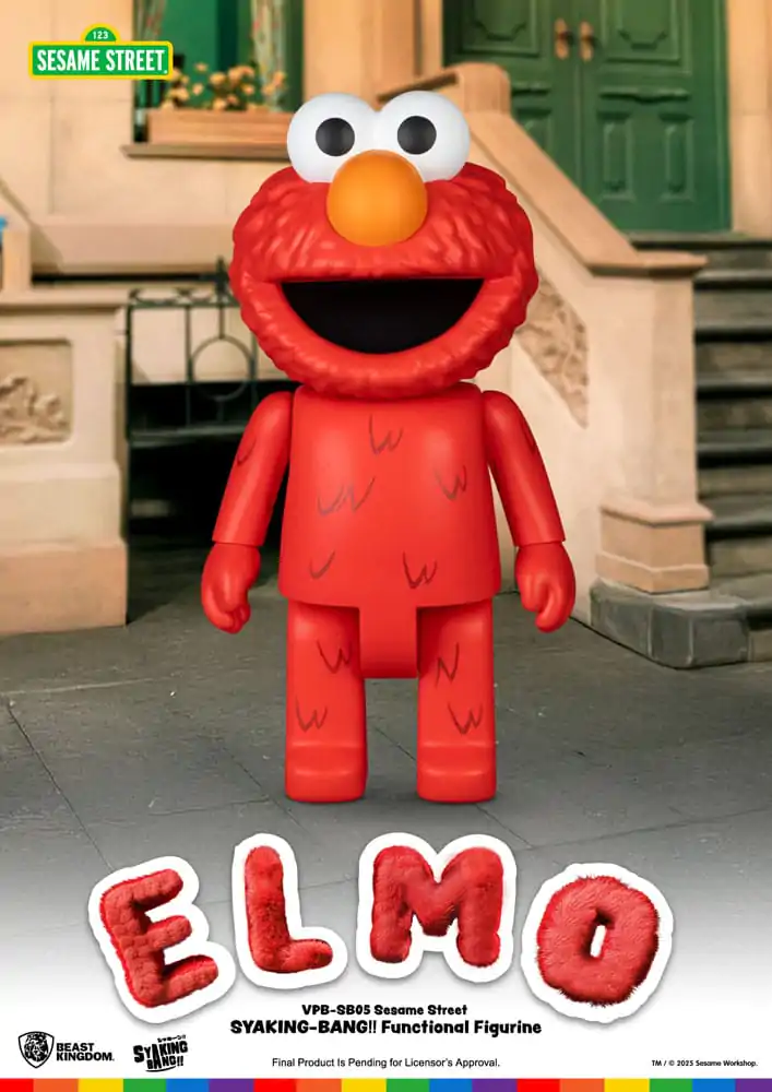 Sesame Street Syaking Bang Vinyl kasica prasica Elmo 47 cm fotografija proizvoda
