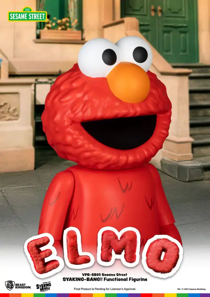 Sesame Street Syaking Bang Vinyl kasica prasica Elmo 47 cm fotografija proizvoda