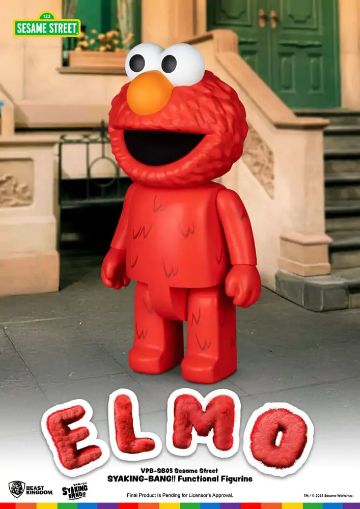 Sesame Street Syaking Bang Vinyl kasica prasica Elmo 47 cm fotografija proizvoda