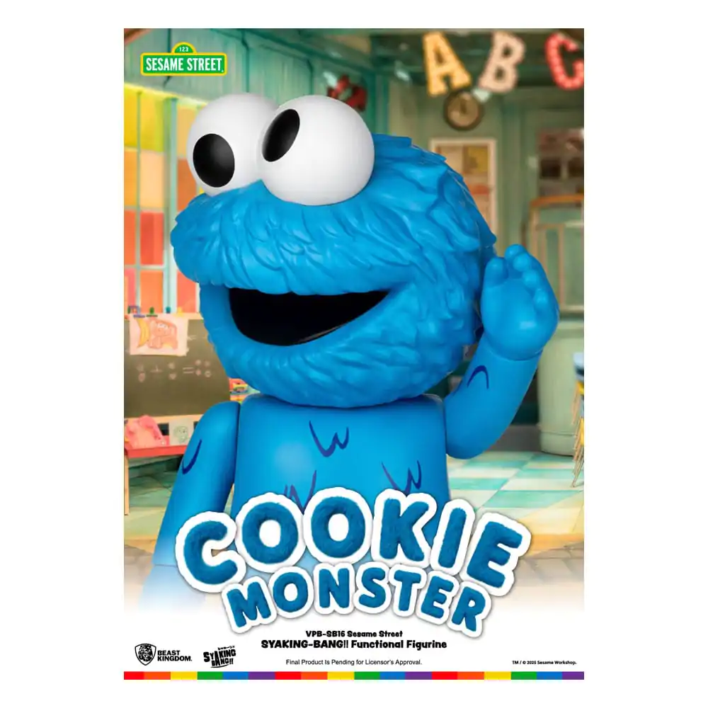 Sesame Street Syaking Bang Series PVC kasica prasica Cookie Monster 47 cm fotografija proizvoda