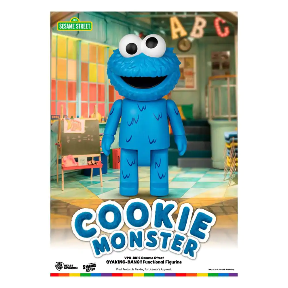 Sesame Street Syaking Bang Series PVC kasica prasica Cookie Monster 47 cm fotografija proizvoda