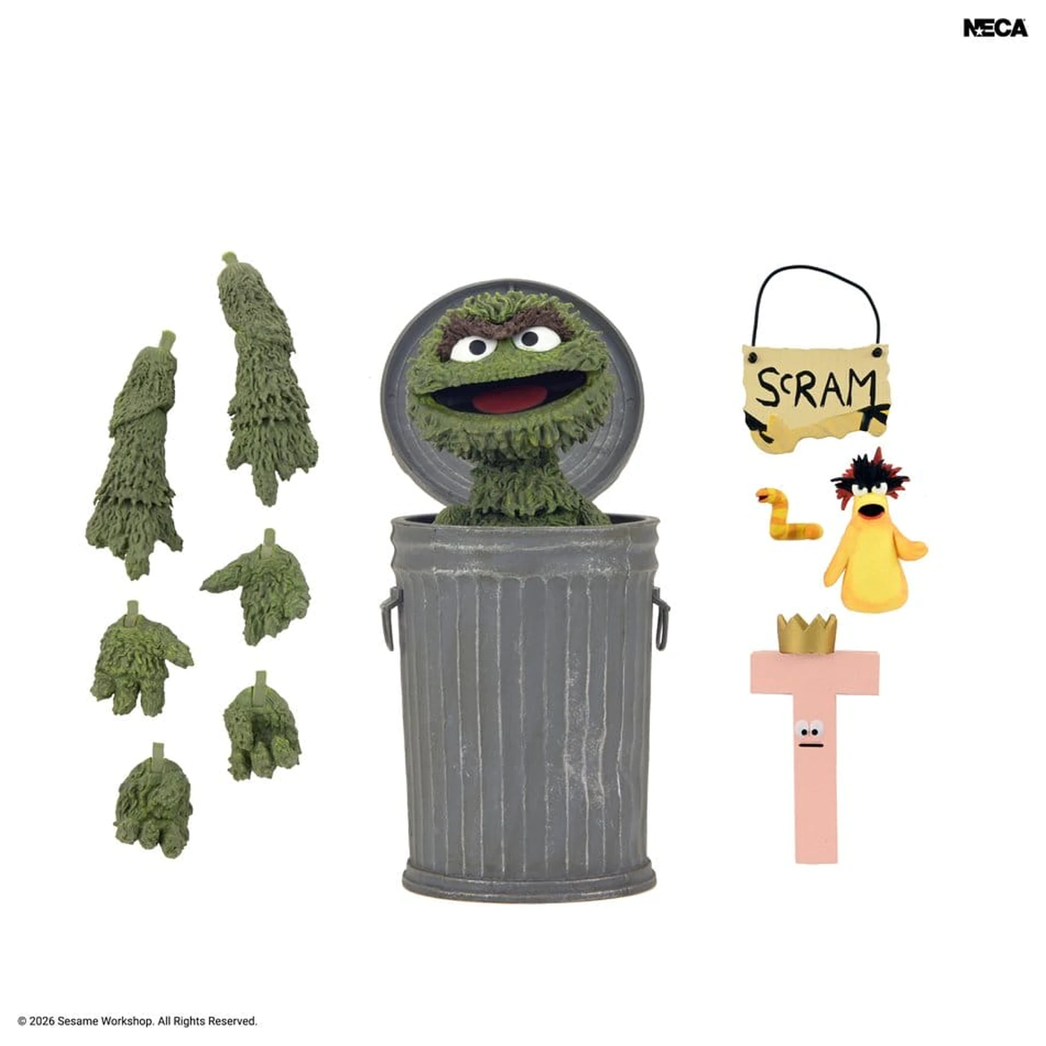 Sesame Street Ultimate Action Figure Oscar the Grouch 18 cm fotografija proizvoda