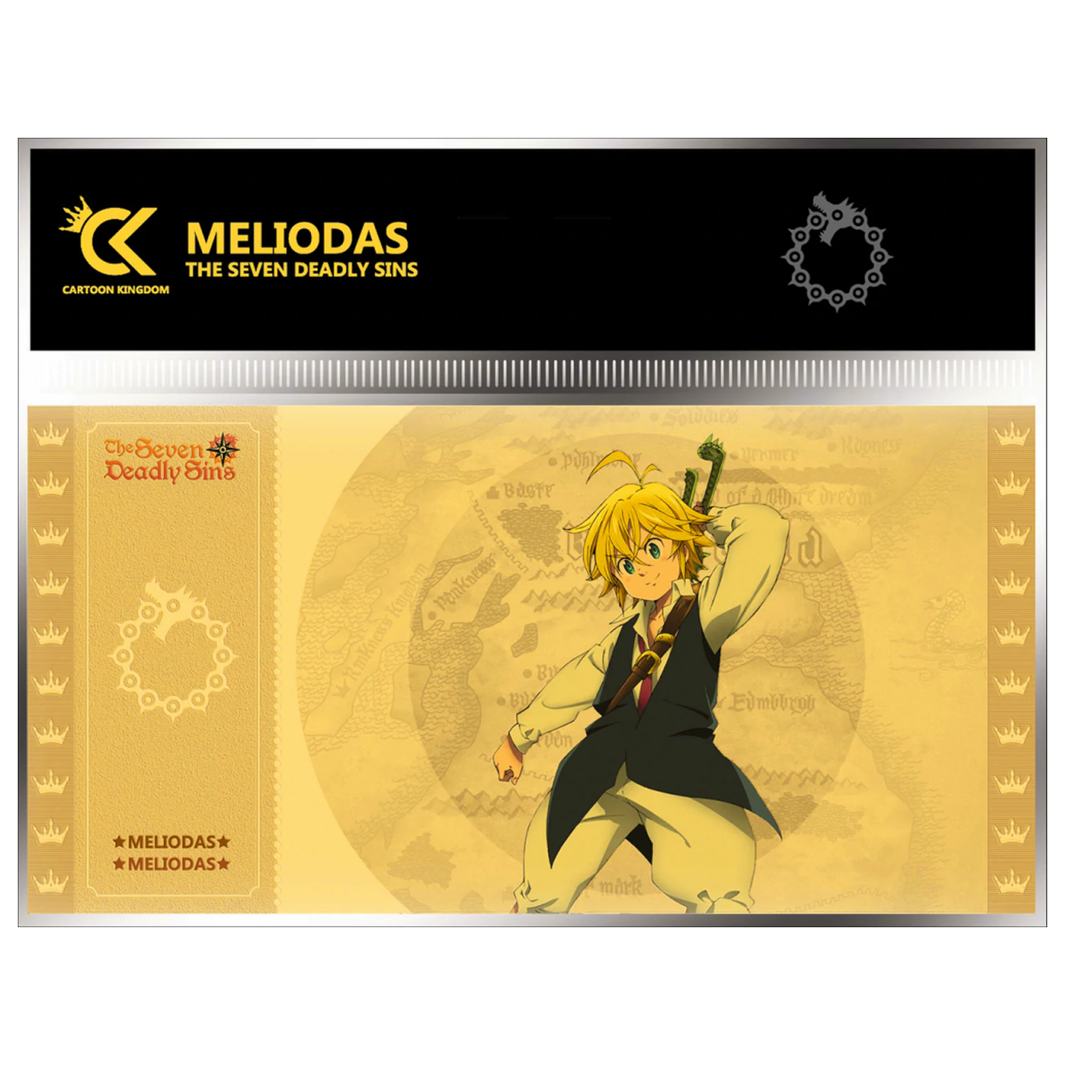 Seven Deadly Sins Meliodas Golden Ticket fotografija proizvoda