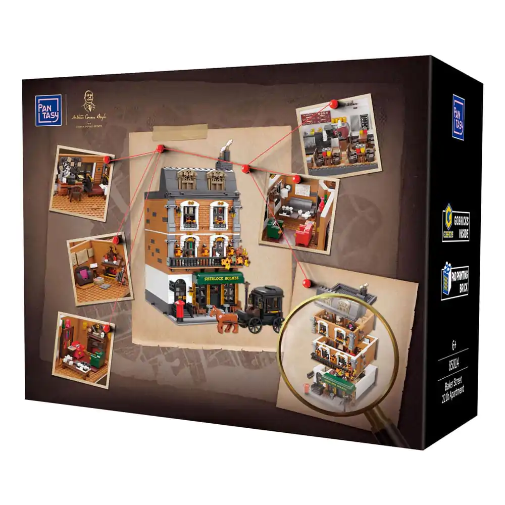 Sherlock Holmes Construction Set Baker Street 221B Apartman 42 cm fotografija proizvoda