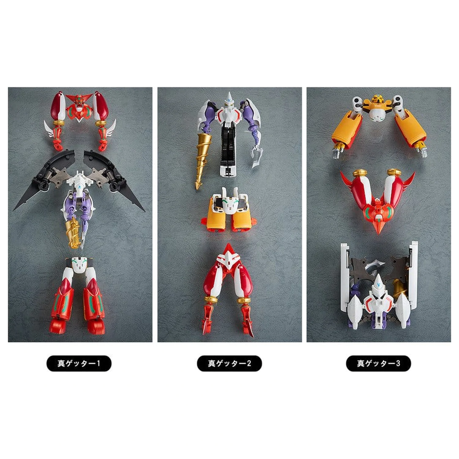 Shin Getter Robo G Action figura 3-Pak Dynamic Change Getter Robo 10 - 13 cm fotografija proizvoda