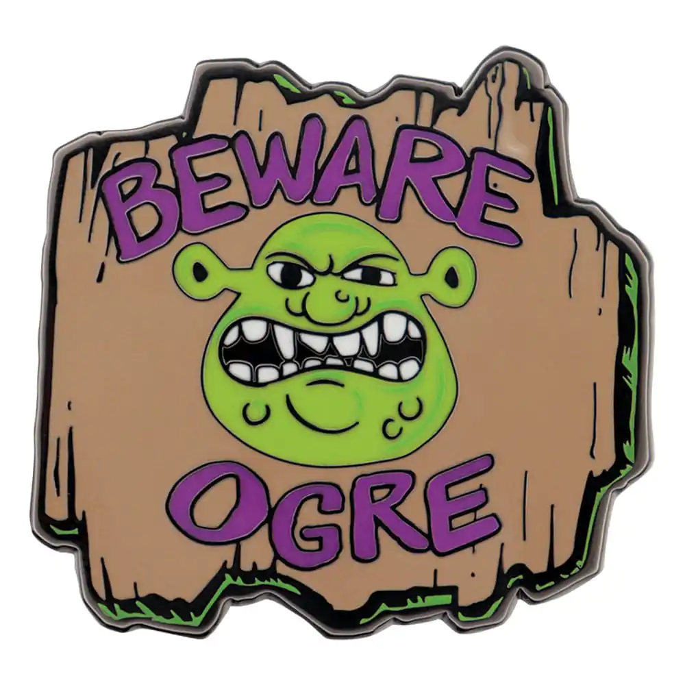 Shrek Pin Badge Beware Ogre Limited Edition - značka fotografija proizvoda