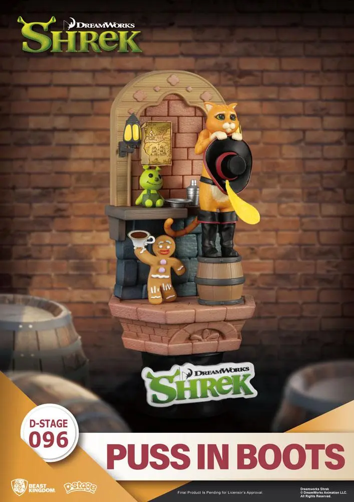 Shrek D-Stage PVC diorama Mačak u čizmama 15 cm fotografija proizvoda