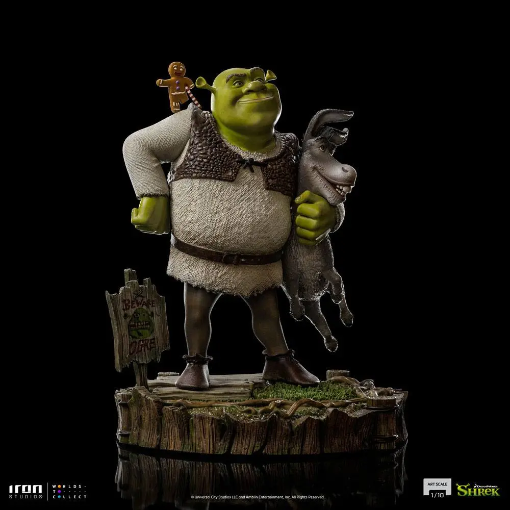 Shrek Deluxe Art Scale Kip 1/10 Shrek, Donkey and The Gingerbread Man 26 cm fotografija proizvoda