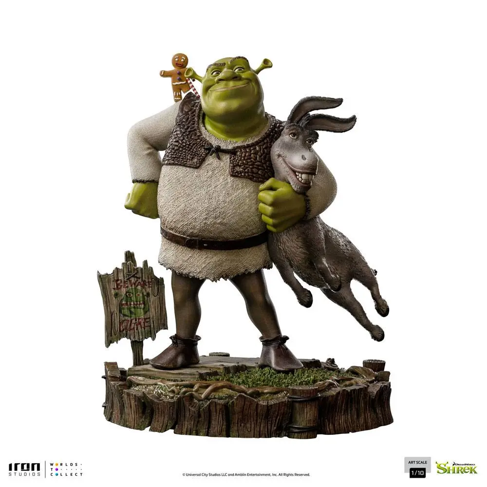 Shrek Deluxe Art Scale Kip 1/10 Shrek, Donkey and The Gingerbread Man 26 cm fotografija proizvoda