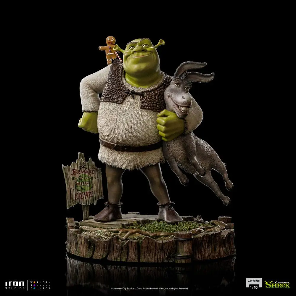 Shrek Deluxe Art Scale Kip 1/10 Shrek, Donkey and The Gingerbread Man 26 cm fotografija proizvoda