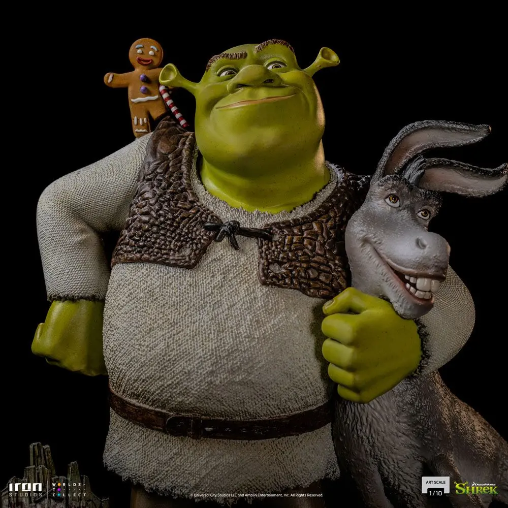 Shrek Deluxe Art Scale Kip 1/10 Shrek, Donkey and The Gingerbread Man 26 cm fotografija proizvoda