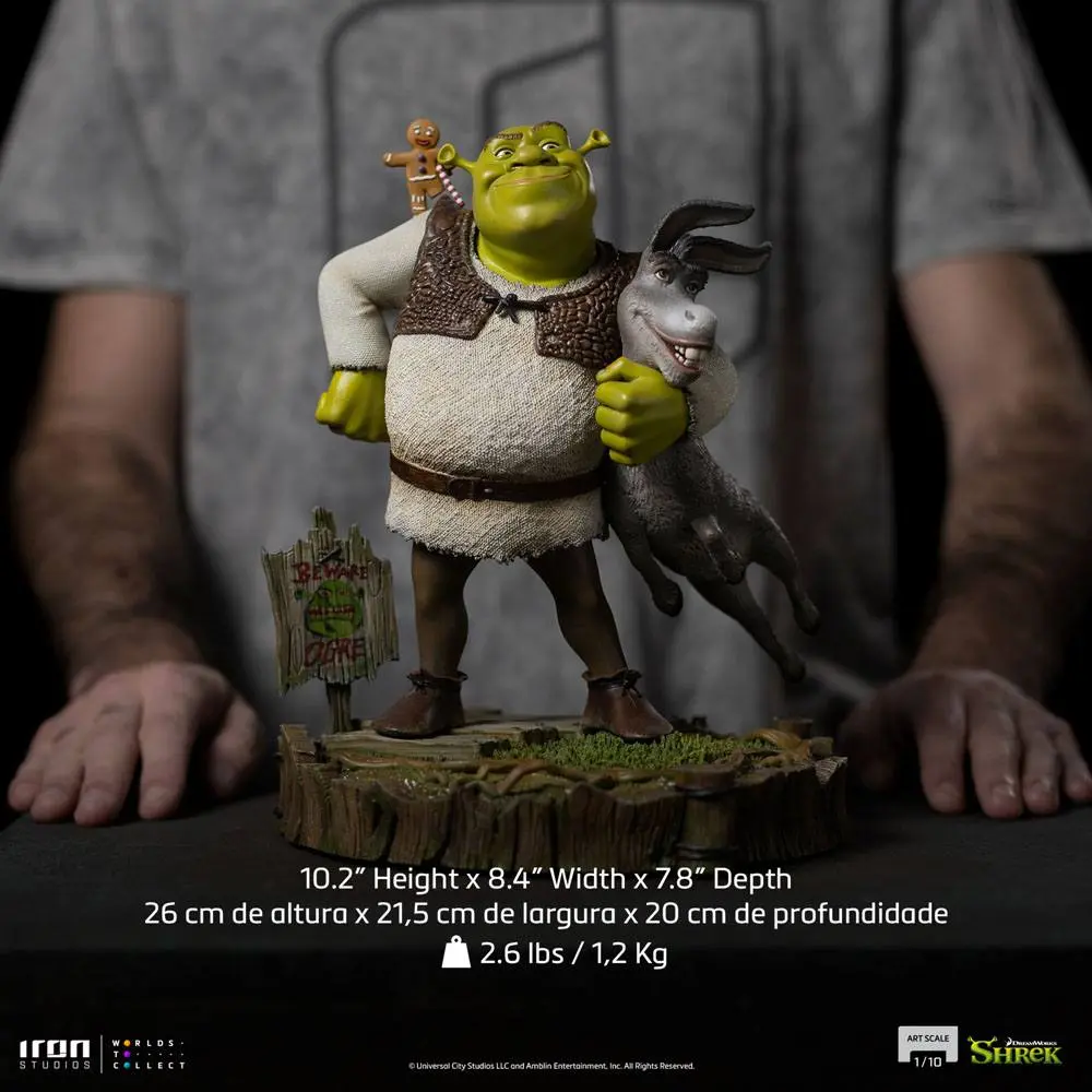 Shrek Deluxe Art Scale Kip 1/10 Shrek, Donkey and The Gingerbread Man 26 cm fotografija proizvoda