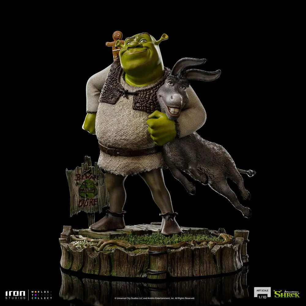 Shrek Deluxe Art Scale Kip 1/10 Shrek, Donkey and The Gingerbread Man 26 cm fotografija proizvoda