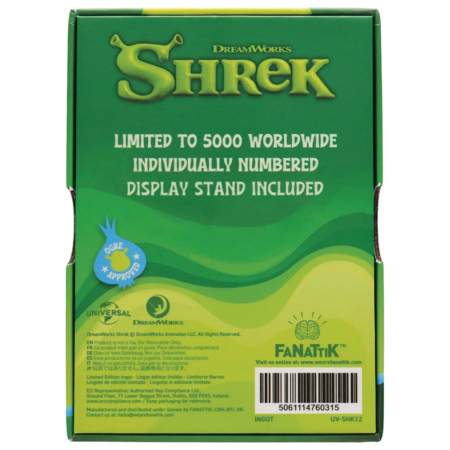 Shrek Ingot u stilu vitraja Limited Edition fotografija proizvoda