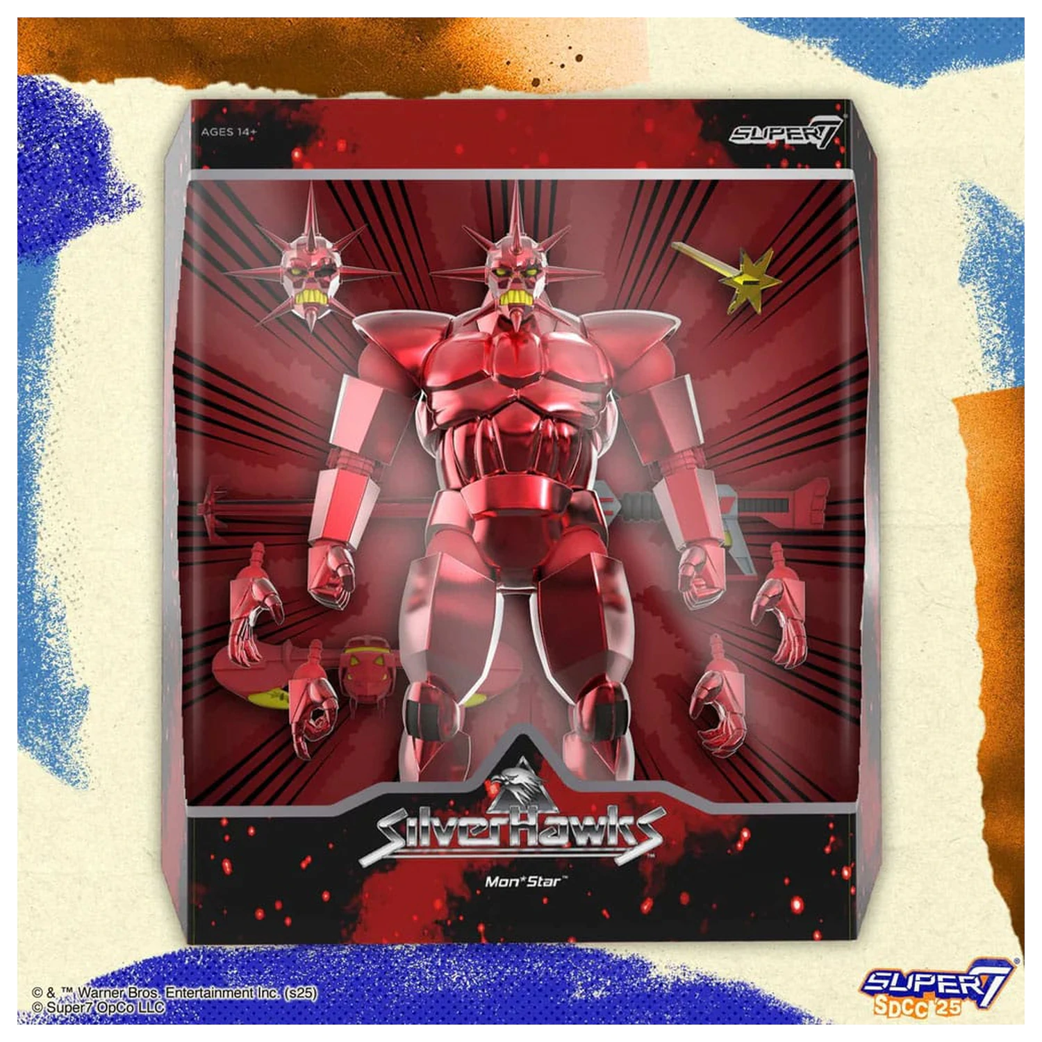 SilverHawks Ultimates akcijska figura Mon*Star Metallic Vac Metal 18 cm fotografija proizvoda