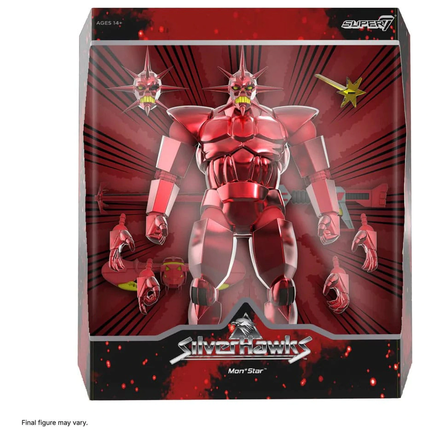 SilverHawks Ultimates akcijska figura Mon*Star Metallic Vac Metal 18 cm fotografija proizvoda