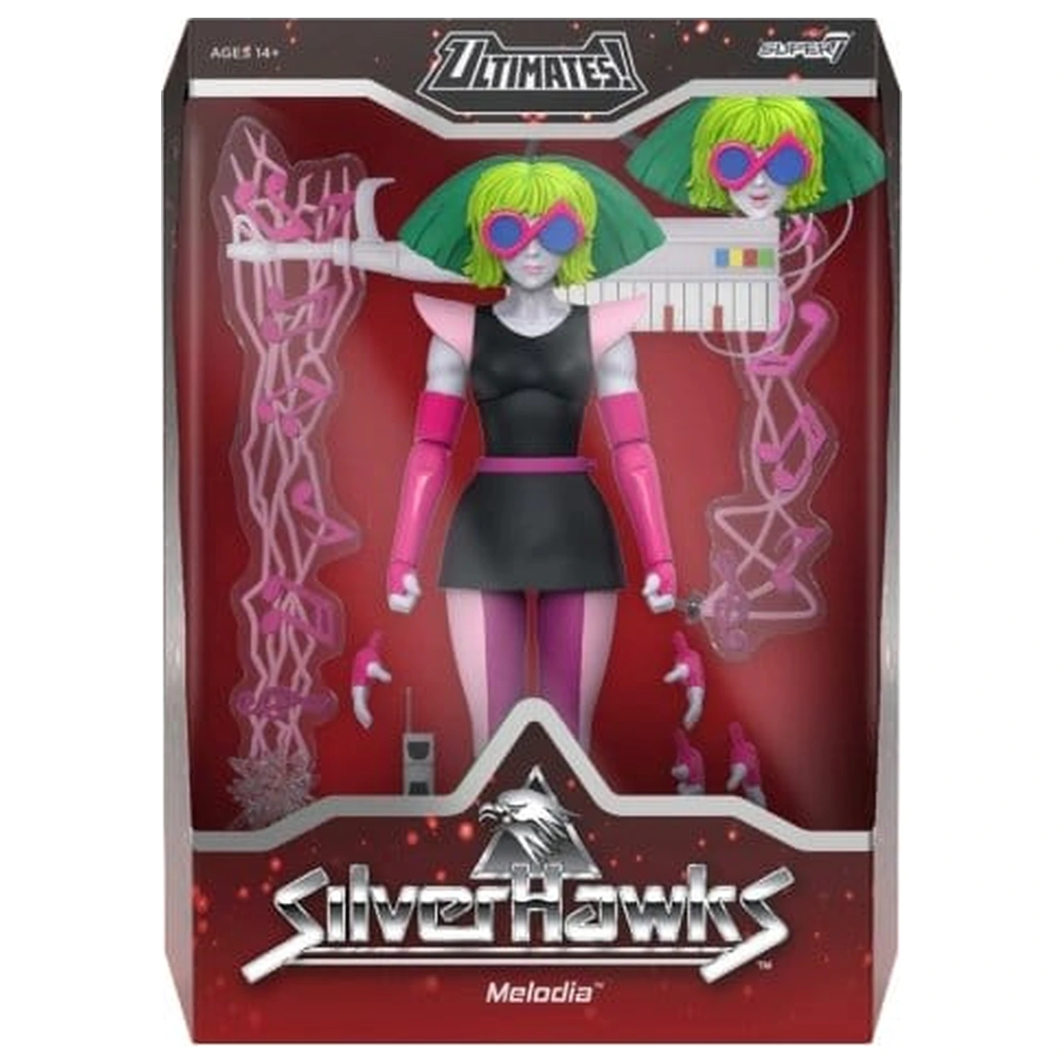 Silverhawks Ultimates Akcijska figura Val 07 Melodia (Toon) fotografija proizvoda