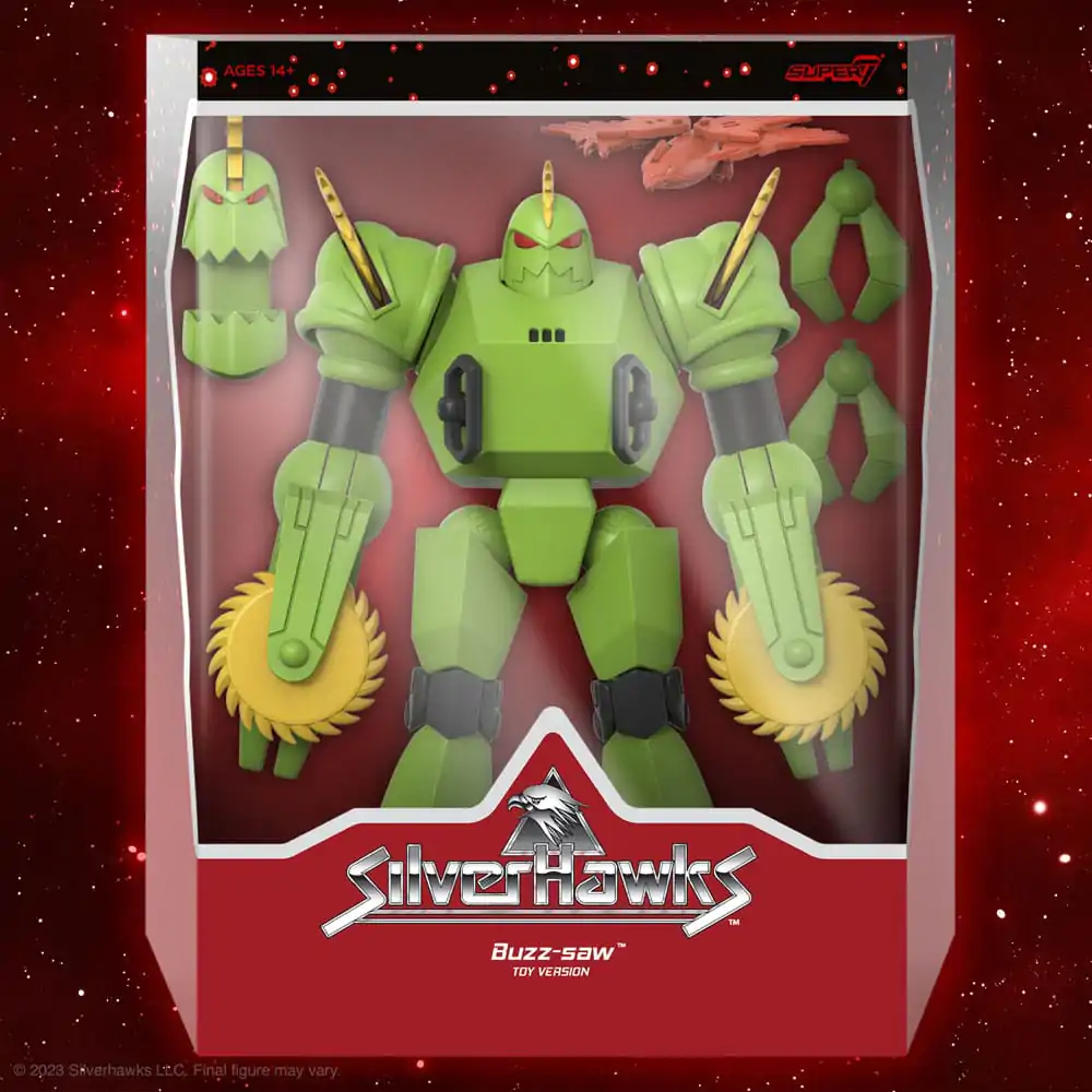 SilverHawks Ultimates akcijska figura Buzz-Saw (verzija igračke) 18 cm fotografija proizvoda