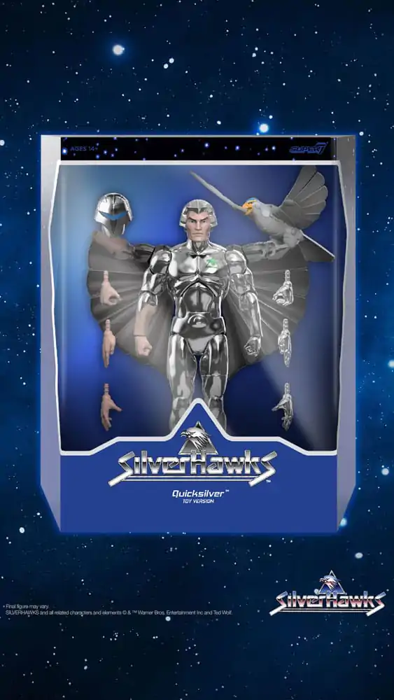 SilverHawks Ultimates akcijska figura Quicksilver (Toy Version) 18 cm fotografija proizvoda