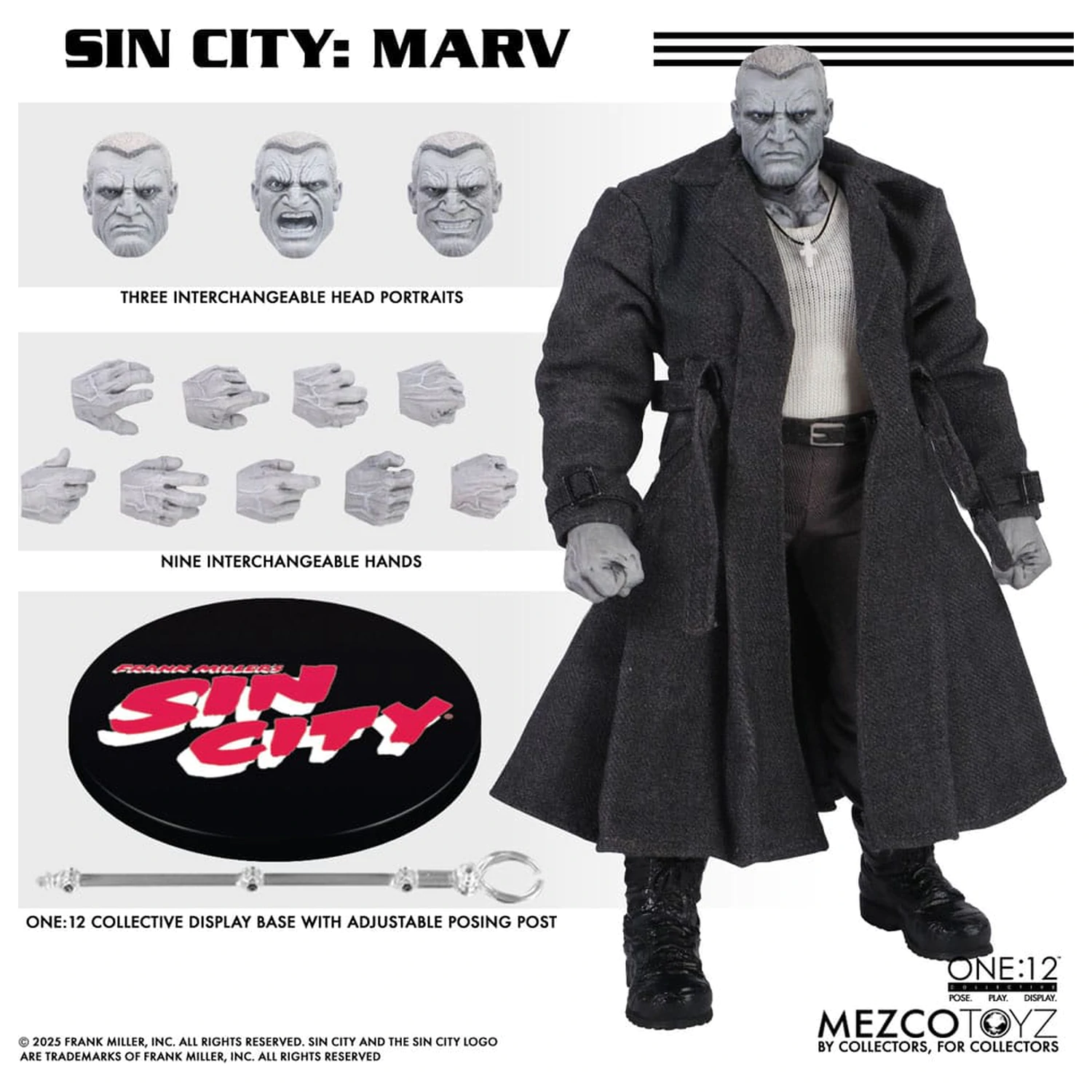 Sin City akcijska figura 1/12 Marv 17 cm fotografija proizvoda