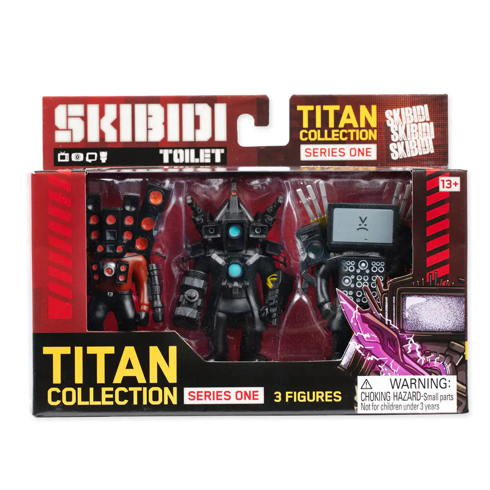 Skibidi Toilet Titan Collection pakiranje 3 figure fotografija proizvoda