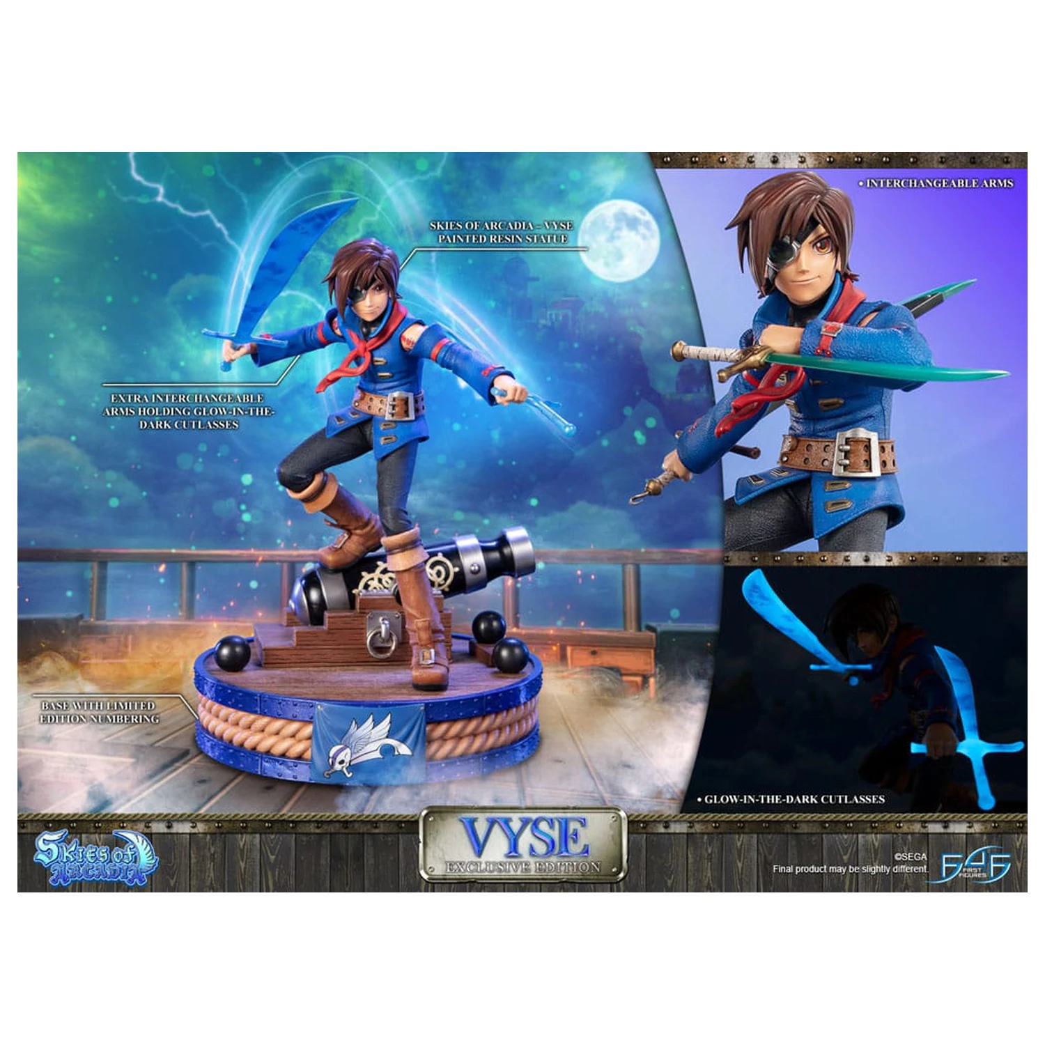 Skies of Arcadia kipić Vyse Exclusive Edition 31 cm fotografija proizvoda