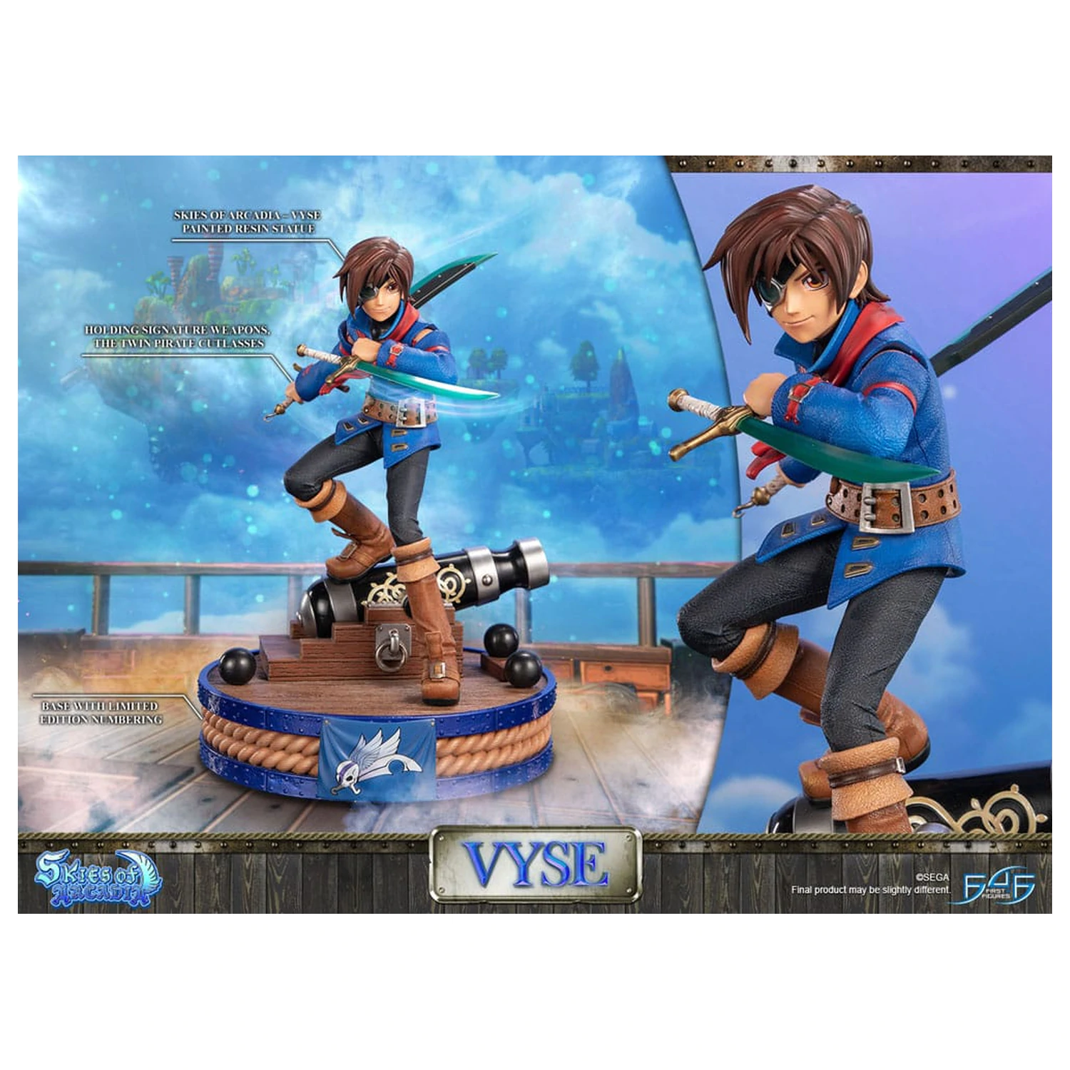 Skies of Arcadia kip Vyse Standard Edition 31 cm fotografija proizvoda