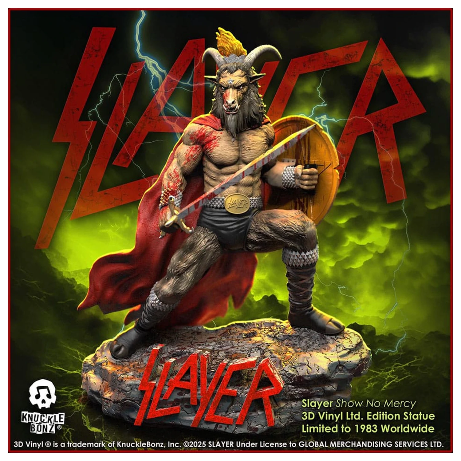 Slayer 3D Vinyl kipac Show No Mercy Minotaur 22 cm fotografija proizvoda