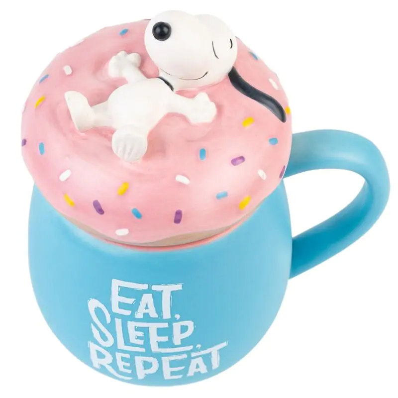 Snoopy Eat Sleep Repeat 3D šalica 500 ml fotografija proizvoda