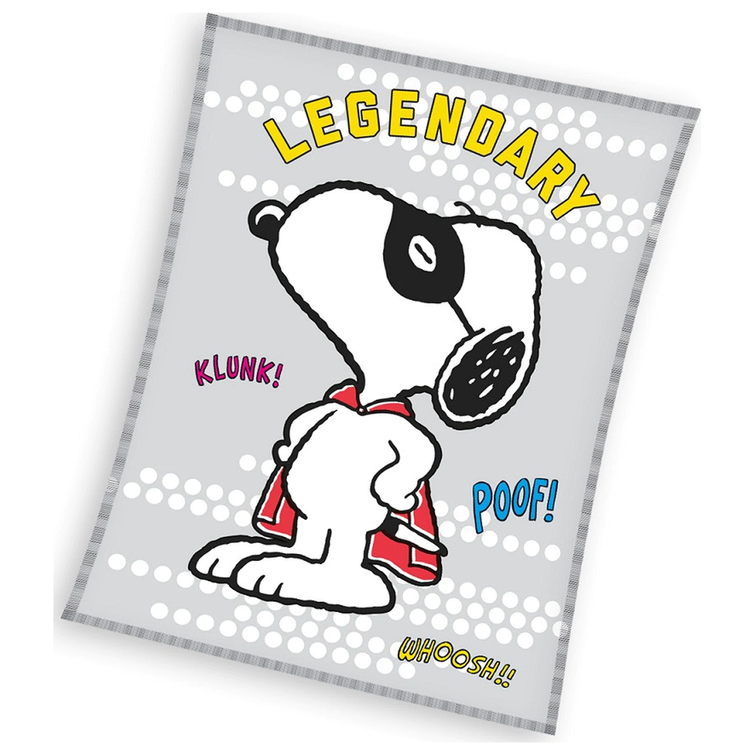 Snoopy Legendary fleece deka fotografija proizvoda
