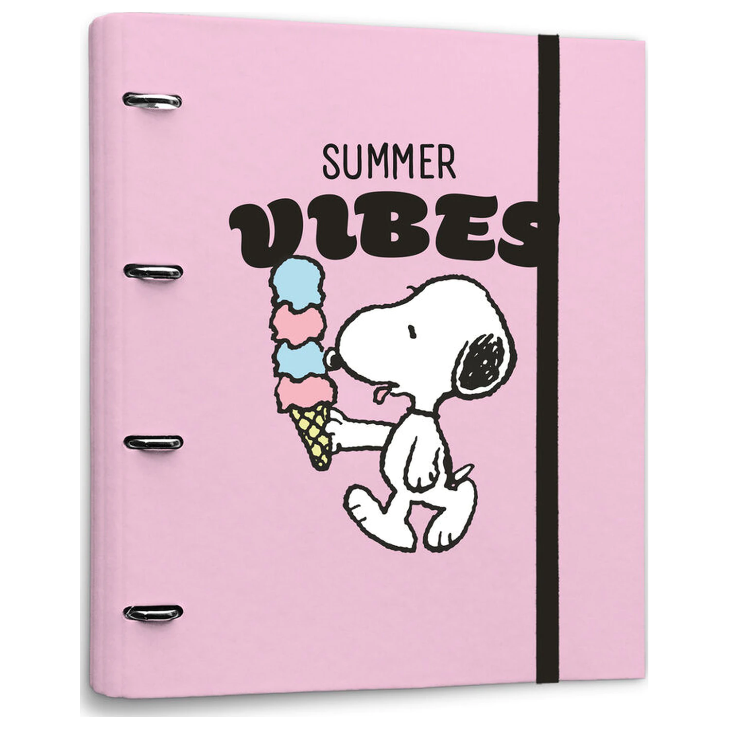 Snoopy Peanuts fascikl s 4 prstena fotografija proizvoda