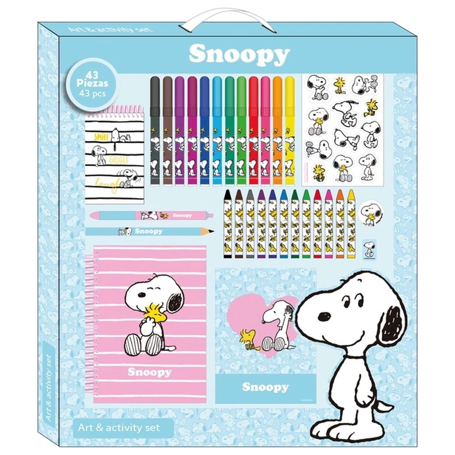 Snoopy Peanuts Aktivni set 43 komada fotografija proizvoda