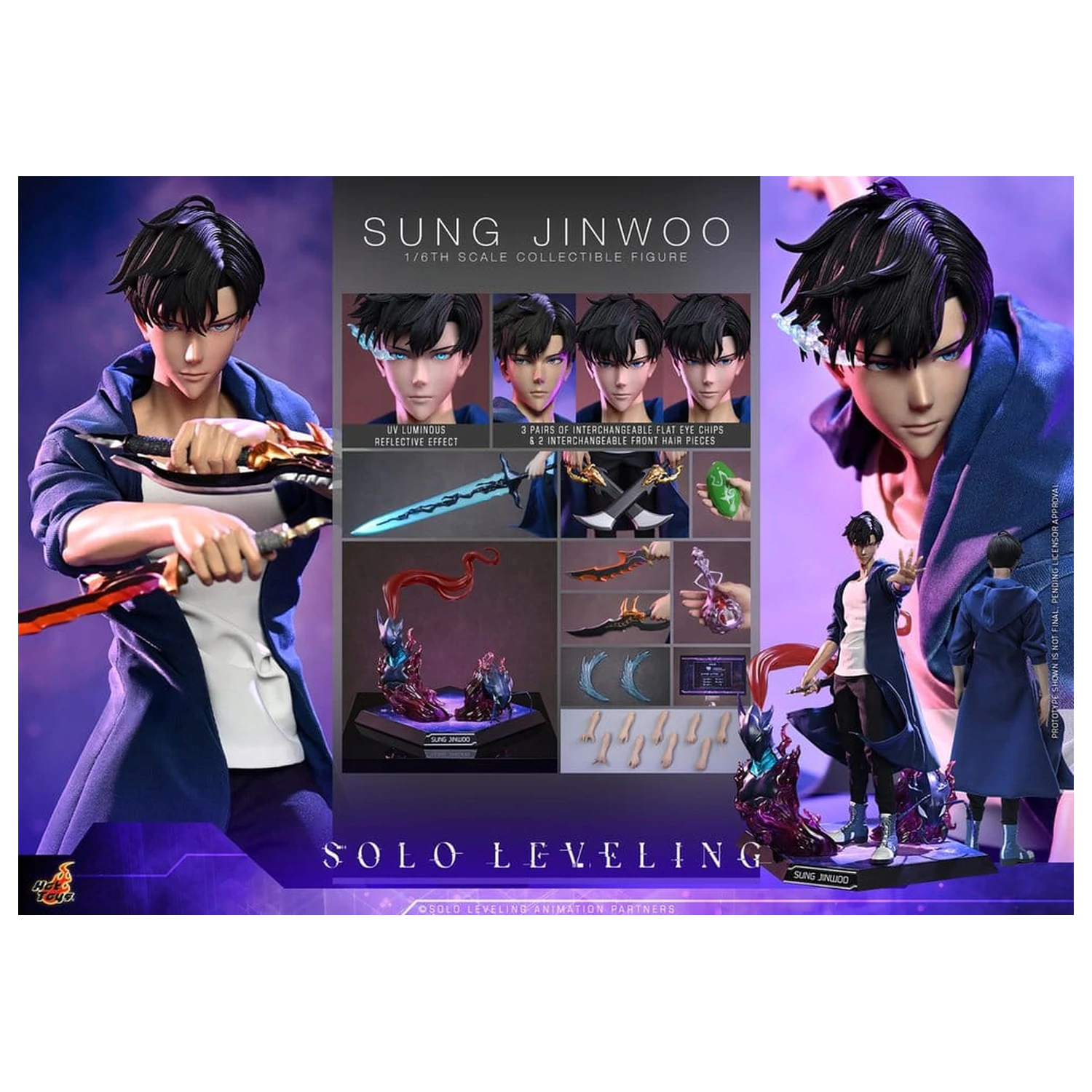 Solo Leveling akcijska figura 1/6 Sung Jinwoo 32 cm fotografija proizvoda