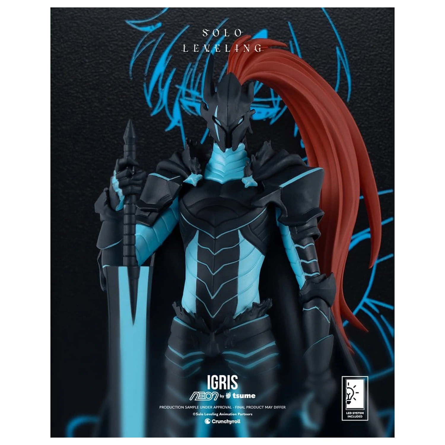 Solo Leveling Neon figura 1/9 Igris 20 cm fotografija proizvoda