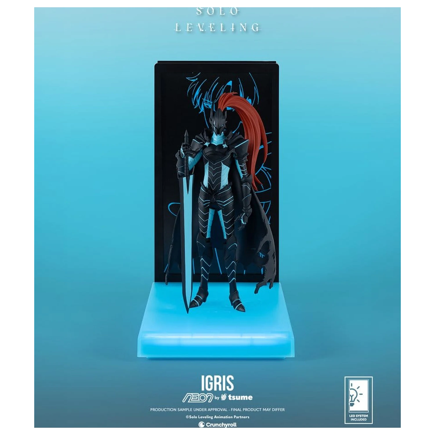 Solo Leveling Neon figura 1/9 Igris 20 cm fotografija proizvoda