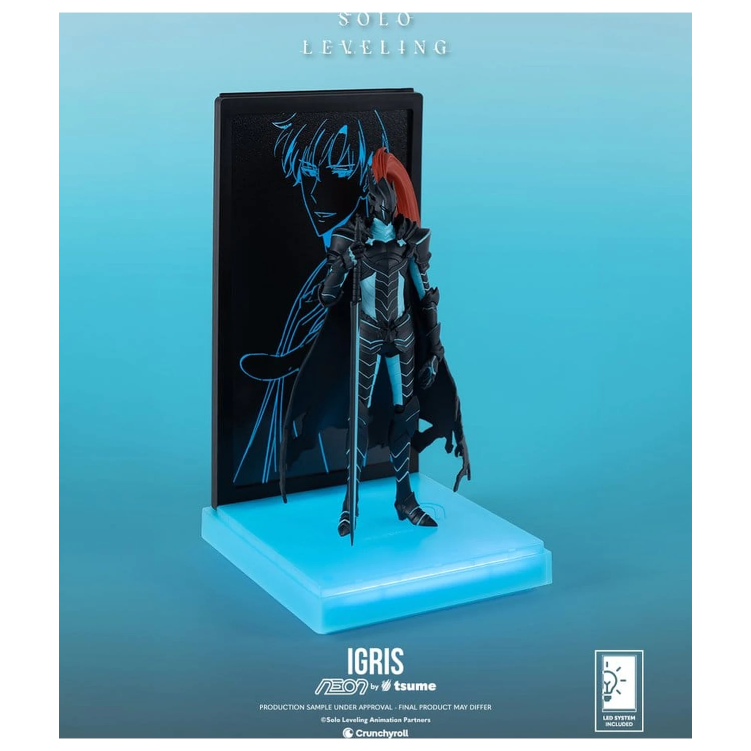 Solo Leveling Neon figura 1/9 Igris 20 cm fotografija proizvoda