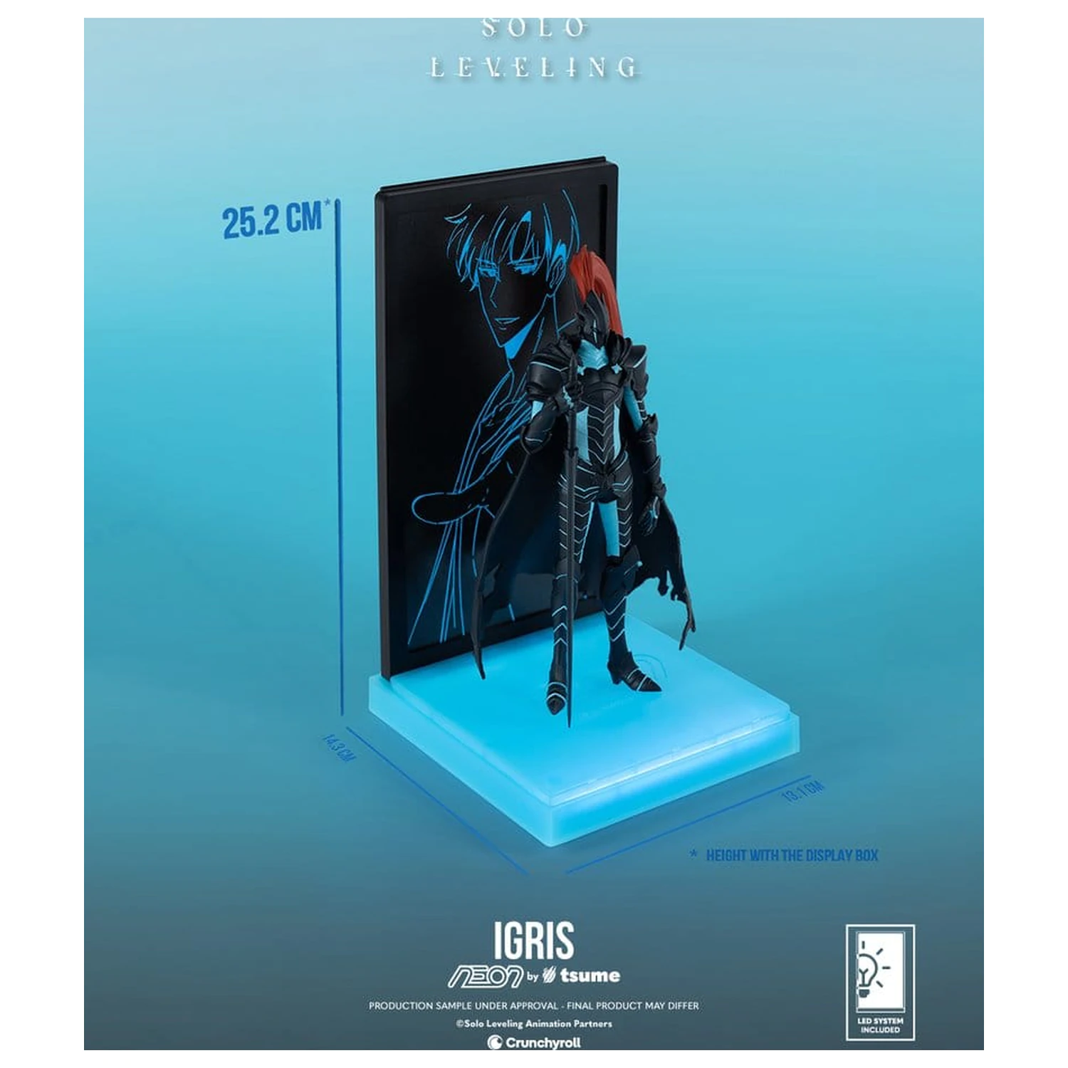 Solo Leveling Neon figura 1/9 Igris 20 cm fotografija proizvoda