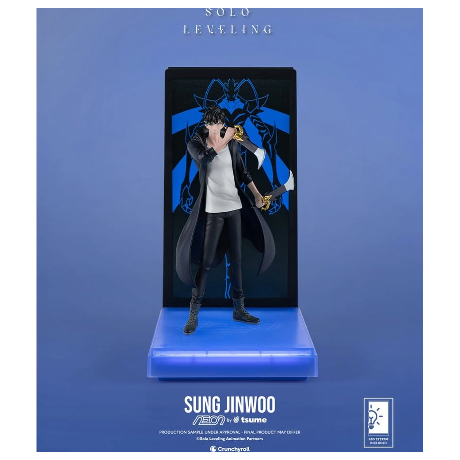 Solo Leveling Neon Figura 1/9 Sung Jinwoo 20 cm fotografija proizvoda