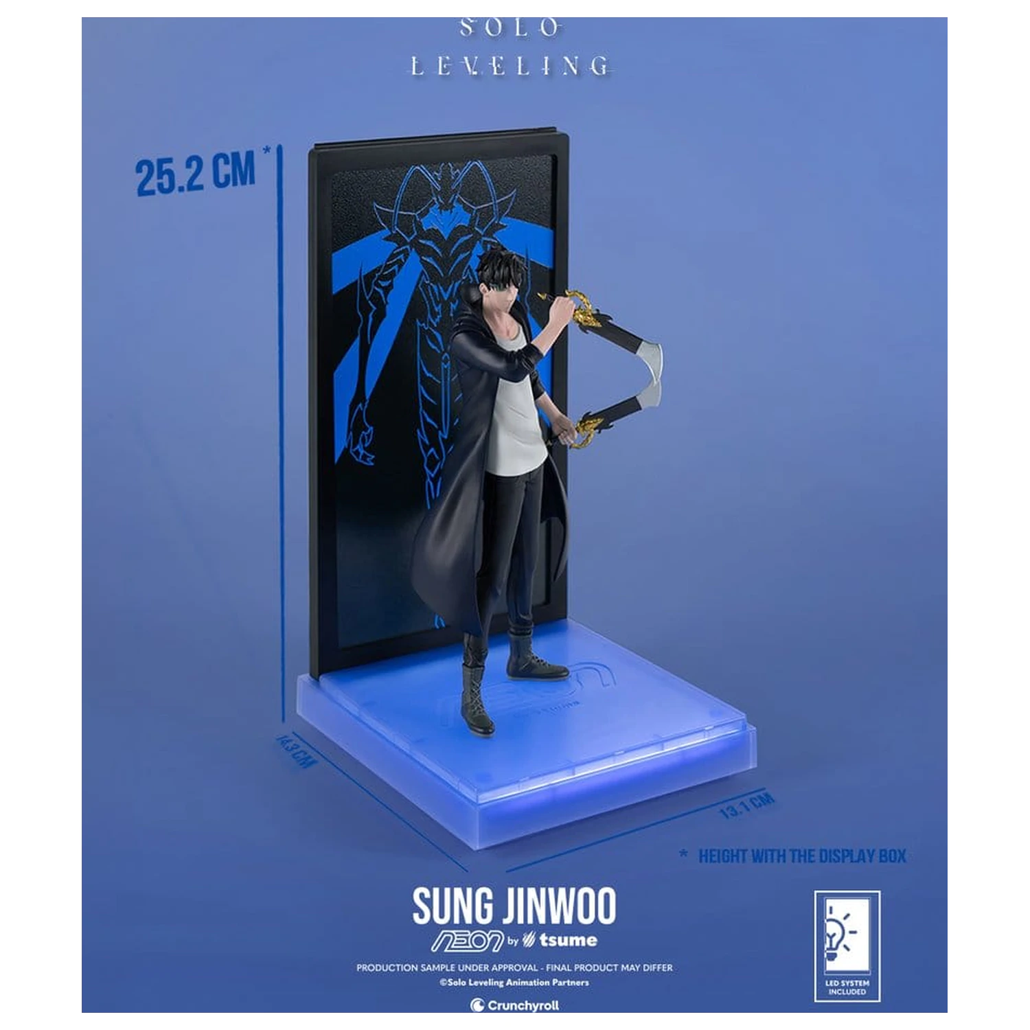 Solo Leveling Neon Figura 1/9 Sung Jinwoo 20 cm fotografija proizvoda