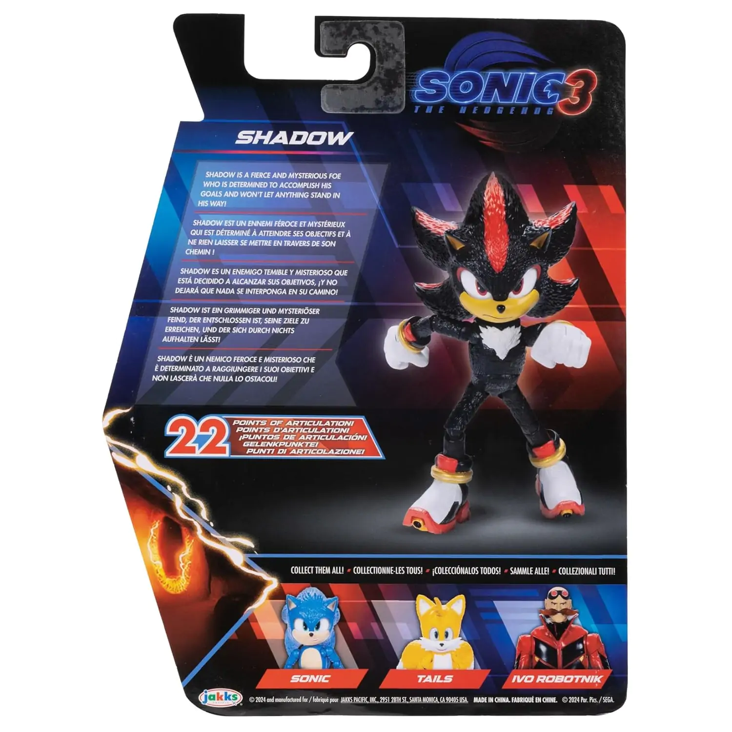 Sonic 3 figura - Shadow fotografija proizvoda